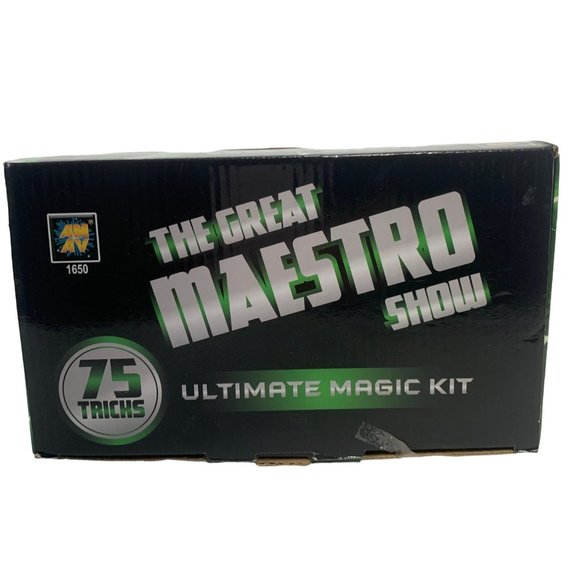 AMAV The Great Maestro Show Set Magic 75 Tricks Kit Gift and Magician Hat - Picture 4 of 5